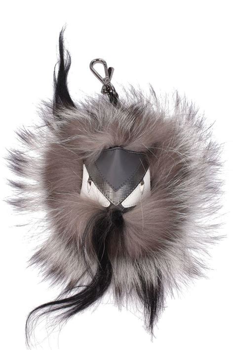 fendi fur charm key fob|fendi key rings for men.